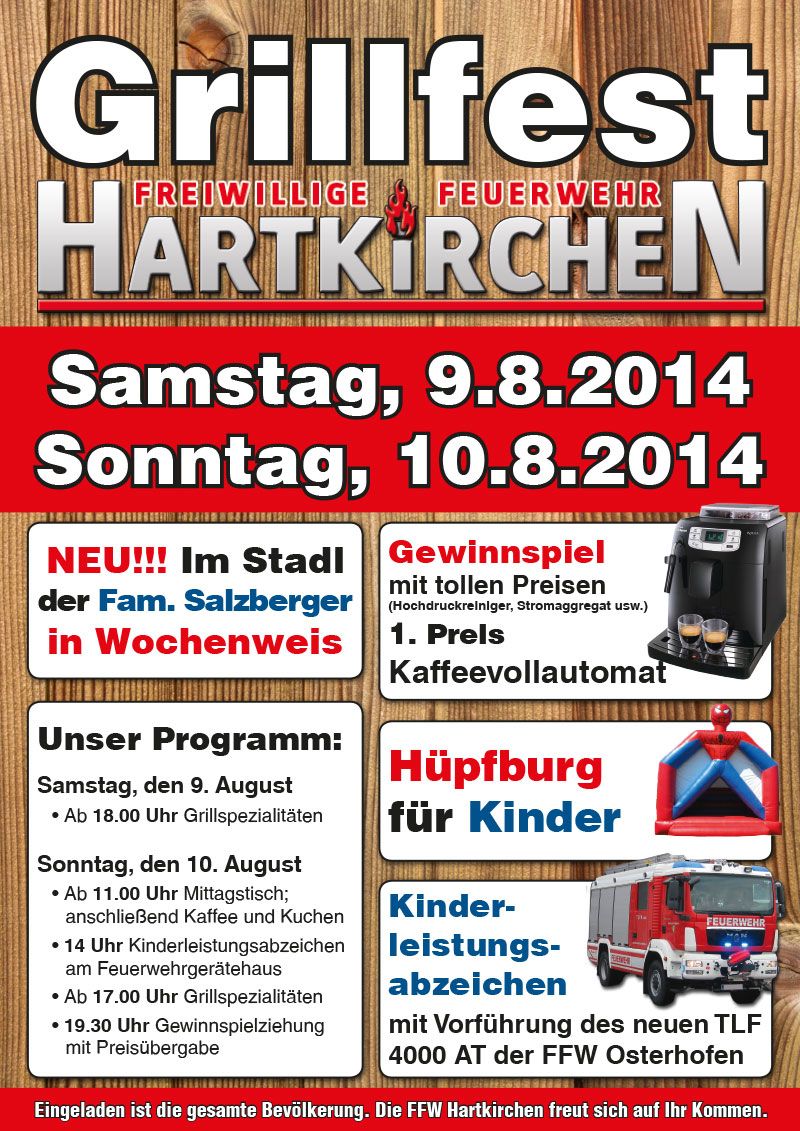 Grillfest-Plakat 2014